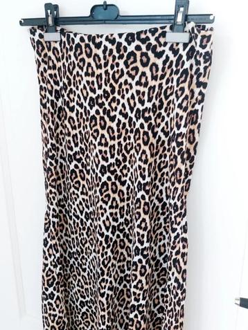 H&M viscose midi rok panterprint maat M beschikbaar voor biedingen