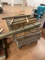 Eiken houten balken - pallet, Doe-het-zelf en Verbouw, Hout en Planken, Ophalen, Eiken, 50 mm of meer, Balk