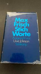 Max Frisch - Stich-Worte - Zeldzame Uitgave, Ophalen of Verzenden