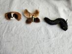 3 oude dieren broches, Ophalen of Verzenden, Gebruikt, Overige kleuren, Overige materialen