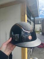 Prachtige Charles Owen cap mt S/rose kleur/glitter, Dieren en Toebehoren, Paardrijkleding, Ophalen of Verzenden, Zo goed als nieuw