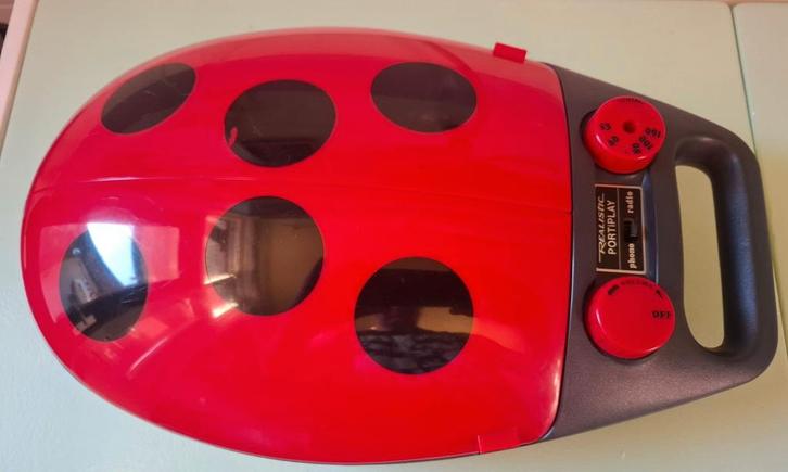 Portiplay Lady-bug Platenspeler/Radio 1976, Kinderen en Baby's, Speelgoed | Buiten | Los speelgoed, Gebruikt, Ophalen of Verzenden