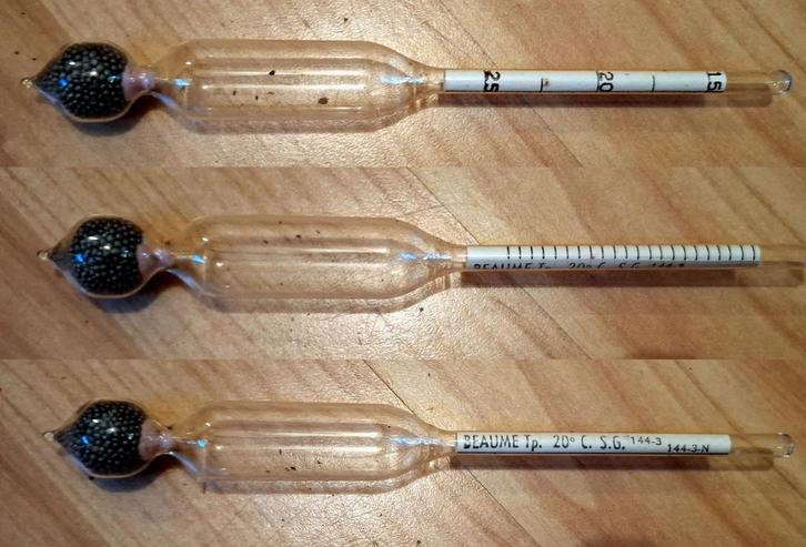 Wijn  -  Densimeter  /  Hydrometer, Verzamelen, Wijnen, Gebruikt, Overige typen, Overige gebieden, Ophalen