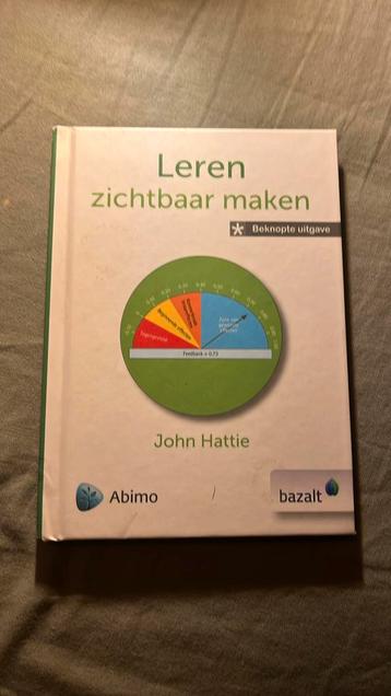 John Hattie - Leren zichtbaar maken beschikbaar voor biedingen
