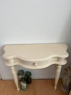 Oud Brocante muurtafeltje side table met lade, Ophalen