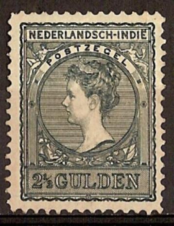 Ned-Indie NVPH nr 59 ongebruikt Koningin Wilhelmina 1906 beschikbaar voor biedingen