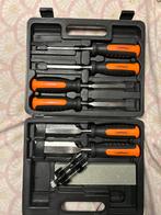 Beitelset Vonhaus met slijpwagen en slijpsteen, Doe-het-zelf en Verbouw, Gereedschap | Handgereedschap, Ophalen of Verzenden, Nieuw