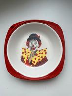 Antiek vintage bordje Pipo de clown warmhoudbordje, Gebruikt, Ophalen of Verzenden