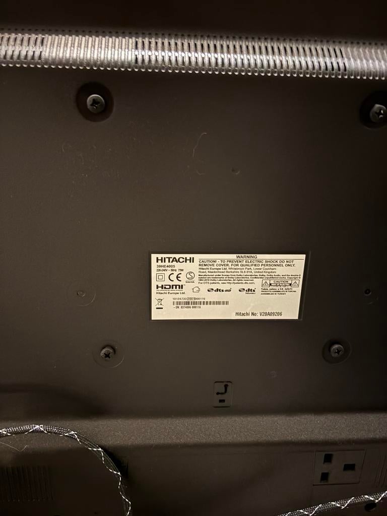 Hitachi 39 inch, Audio, Tv en Foto, Televisies, Ophalen, Zo goed als nieuw, 50 Hz, Overige merken