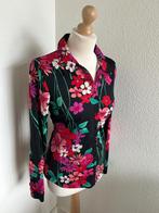 King Louie maat L bloemen blouse 2185, Zwart, Maat 42/44 (L), Ophalen of Verzenden, Zo goed als nieuw