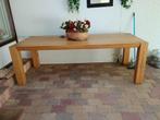 massief houten tafel 240 x 100 cm, Huis en Inrichting, Tafels | Eettafels, 200 cm of meer, 50 tot 100 cm, Gebruikt, Rechthoekig