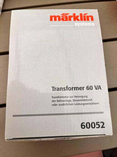 Marklin 60052 nieuw in doos Transformer 60 VA, Hobby en Vrije tijd, Modeltreinen | Overige schalen, Zo goed als nieuw, Wisselstroom