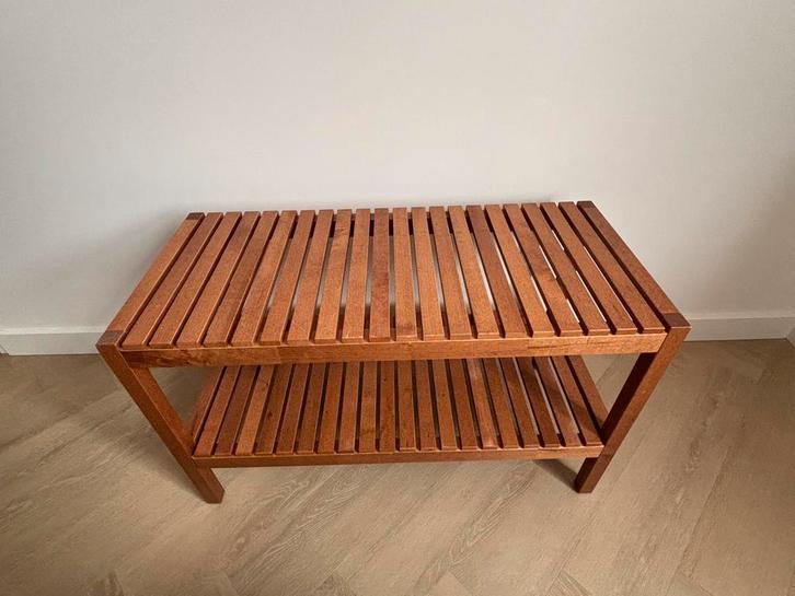 IKEA Molger houten kastje stelling schoenenrek bankje, Huis en Inrichting, Kasten | Schoenenrekken, Gebruikt, Ophalen