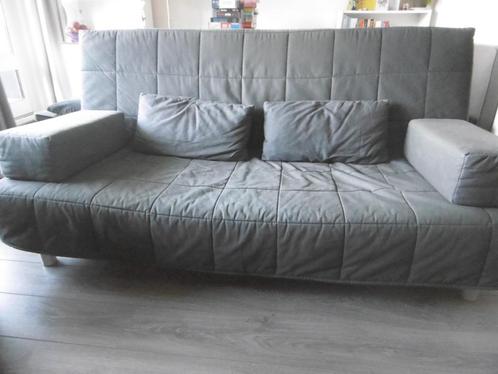 Slaapbank IKEA, Huis en Inrichting, Slaapkamer | Slaapbanken, Gebruikt, 140 cm, 200 cm, Tweepersoons, Grijs, Zwart, Ophalen