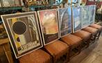 Mooie 6 delige set posters Holland America Line 61 x 46 cm, Antiek en Kunst, Ophalen