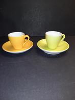 Mokka Kop en Schotel Geel en groen Gemerkt: Swan of Denmark, Huis en Inrichting, N.v.t., N.v.t., Nieuw, Ophalen of Verzenden