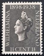 Nederland 1938 - NVPH 310-312 -jubileum Wilhelmina, Postzegels en Munten, Postzegels | Nederland, T/m 1940, Verzenden