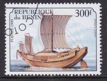 3151 - Benin michel 1130 gestempeld , Zeilschip , Dschunke ( beschikbaar voor biedingen