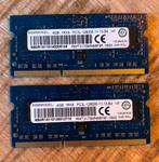 2x Ramaxel 4GB DDR3L Geheugen, Computers en Software, RAM geheugen, Gebruikt, DDR3, Ophalen of Verzenden, Laptop