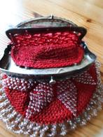 Vintage Beursje met Kralen, Ophalen of Verzenden, Gebruikt, Rood, Avondtasje