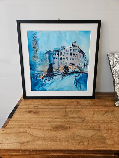 Schilderij Christian Raffin, Antiek en Kunst, Kunst | Schilderijen | Abstract, Ophalen