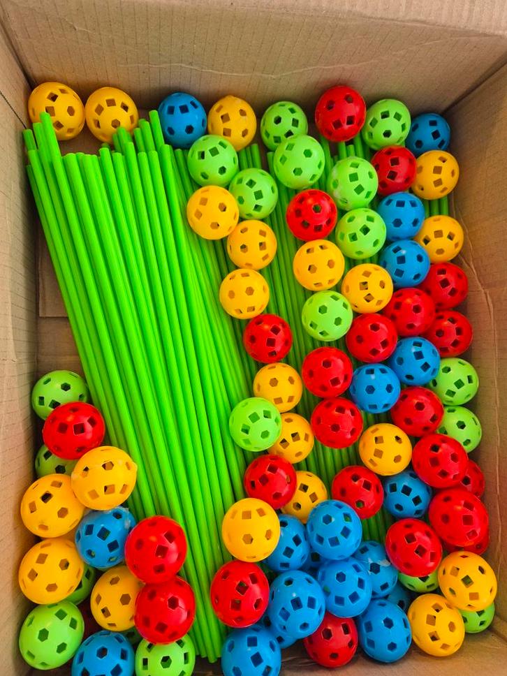 Bouwspeelgoed met ballen en stokjes, Kinderen en Baby's, Speelgoed | Overig, Zo goed als nieuw, Jongen of Meisje, Ophalen of Verzenden