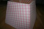 Roze-wit geruite lampenkap, Ophalen, Gebruikt, 25 tot 50 cm, Overige kleuren