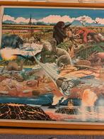 Oude schoolplaten, Gebruikt, Rechthoekig Liggend, Ophalen of Verzenden, Canvas of Doek