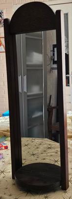 Houten Spiegel met Standaard, Huis en Inrichting, Woonaccessoires | Spiegels, Minder dan 50 cm, Gebruikt, Ophalen of Verzenden