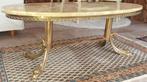 Onyx Salontafel - Uniek Design met Metalen Details, Ophalen, Gebruikt, 100 tot 150 cm, Vintage