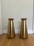 Twee messing vazen, Huis en Inrichting, Woonaccessoires | Vazen, Ophalen, Overige materialen, Overige kleuren, 50 tot 75 cm