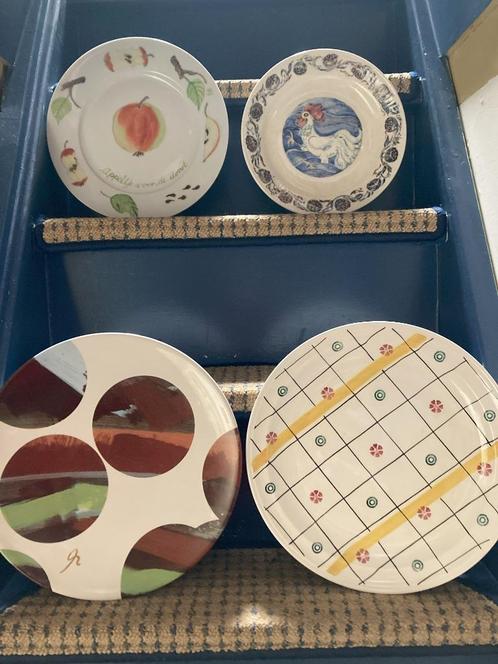 4 Bijzondere grote borden Societe Boch Hollandsche Waaren, Antiek en Kunst, Curiosa en Brocante, Verzenden