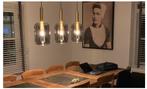 Light en Living Hanglamp 3L  antiek brons+smoke glas, Huis en Inrichting, Ophalen, 75 cm of meer, Glas, Hotel chique