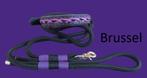 Nieuw - handgemaakt - halsband + lijn - tuigleer - paracord, Dieren en Toebehoren, Ophalen of Verzenden, Handgemaakt, Nieuw