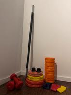 Bodypump set, Sport en Fitness, Fitnessmaterialen, Ophalen of Verzenden, Zo goed als nieuw