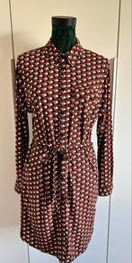 Retro Jurk met geometrisch patroon Human Nature, Kleding | Dames, Jurken, Maat 38/40 (M), Bruin, Nieuw, Ophalen of Verzenden