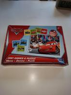 Memory,domino en een puzzel van cars., Ophalen, 10 tot 50 stukjes, Gebruikt