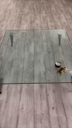 Glazen Design Salontafel Rolf Benz, Huis en Inrichting, Ophalen, 100 tot 150 cm, 50 tot 100 cm, Zo goed als nieuw