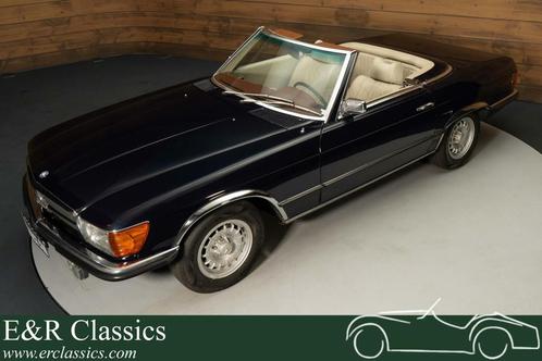 Mercedes-Benz 350 SL | Donkerblauw | Handgeschakeld | 1971, Auto's, Oldtimers, Bedrijf, Te koop, Lederen bekleding, Open dak, Mercedes-Benz