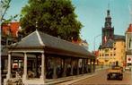 Gouda - Visbank met St. Janskerk (1963) 2x, Ophalen of Verzenden, 1960 tot 1980, Gelopen, Zuid-Holland