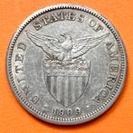 Filipijnen USA 1 Peso 1909 S zilver, Ophalen of Verzenden, Zuidoost-Azië, Zilver