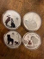 Lunar series diverse zilveren munten 1oz, Ophalen of Verzenden, Zilver
