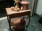 Antiek tafeltje leuk als bijzettafel, kerstdecoratie, 75 cm, Ophalen