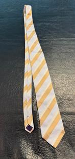 Schitterende stropdas goud zilver wit Michaelis feest kerst, Wit, Michaelis, Ophalen of Verzenden, Zo goed als nieuw