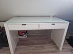 Bureau met glazen blad., Huis en Inrichting, Bureaus, Ophalen, Gebruikt, Bureau