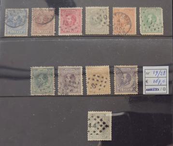 NEDERLAND POSTZEGEL NVPH 19 t/m 28 + 22 beschikbaar voor biedingen