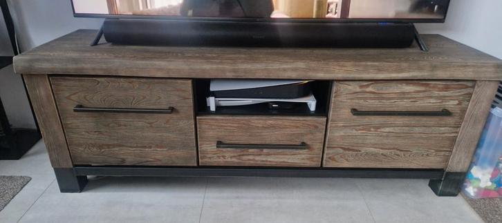 Tv meubel Rough, Huis en Inrichting, Kasten | Televisiemeubels, Gebruikt, Minder dan 100 cm, 150 tot 200 cm, 25 tot 50 cm, Grenenhout