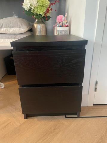 Ladekastje Malm (IKEA) zwart, zo goed als nieuw