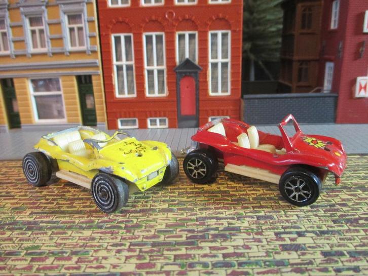 1:55 Volkswagen Dune Buggy - Majorette geel met defect, Hobby en Vrije tijd, Modelauto's | Overige schalen, Gebruikt, Auto, Ophalen of Verzenden