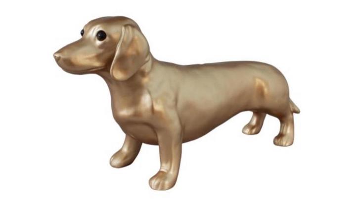 Goudkleurige Teckel Spaarpot - NIEUW!, Verzamelen, Spaarpotten, Nieuw, Ophalen of Verzenden